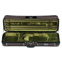 Gewa Strato De Luxe Oblong Violin Case - Brown/Green