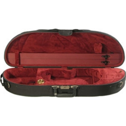 Estuche para violín en fibra de vidrio Bobelock - Negro - media luna