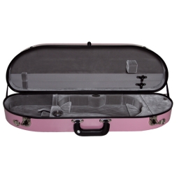 Bobelock Half Moon Fiberglass Violin Case - Pink