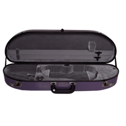 Bobelock Half Moon Fiberglass Violin Case - Purple