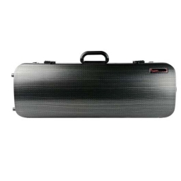 Bam Hightech Compact Oblong Viola Case - Black Lazure -No Pocket