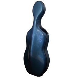 Crescendo Carbon Cello Case - Metallic Blue - 1/2