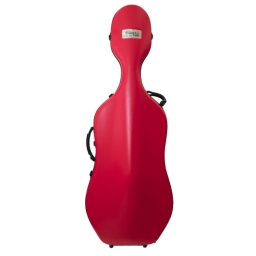 Etui Classic pour violoncello de Bam - Rouge, avec roués.