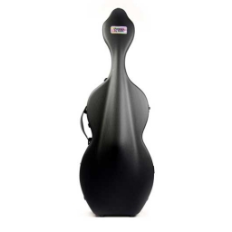 Bam Hightech Shamrock Cello Case - Black, with wheels