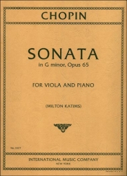 Sonata in G minor Op.65 for Viola and Piano