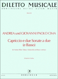 Capriccio e Due Sonate A Due (E Basso)