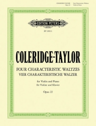 Coleridge-Taylor - Four Characteristic Waltzes Op. 22 (PET)