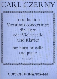 Introduction, Variations Concertantes for Cello and Piano