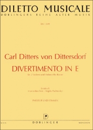 Dittersdorf - Divertimento in E for 2 Violins and Cello (DOB)
