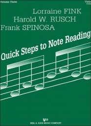 Quick Steps to Note Reading, Volume 3 Viola Quick Steps to Note Reading, Volume 3 Viola