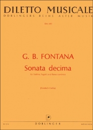 Sonata Decima für Violine, Fagott und Basso Continuo