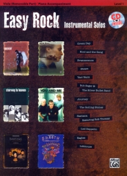 Easy Rock Instrumental Solos, Viola/Piano/CD