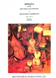 Sonata in D, Op. 1, No. 4 Sonata in D, Op. 1, No. 4