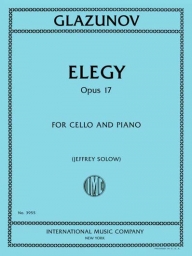 Glazunov - Elegy Op. 17 for Cello and Piano (INT)