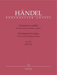 Handel - Trio Sonata for 2 Violins and Basso Continuo (BAR)