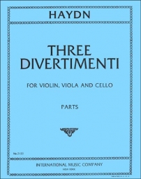 Haydn - Three Divertimenti for String Trio (INT)