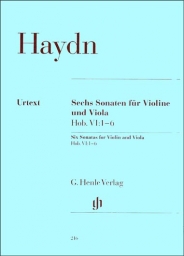 Haydn - Six Sonatas for Violin and Viola, Hob. VI:1-6 (HEN)