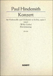 Hindemith - Cello Concerto in E flat Major, Op. 3 (SCHOTT)