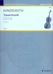 Hindemith - Trauermusik for Viola and Organ (SCHOTT)