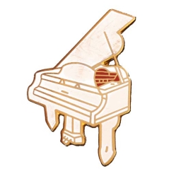 Piano Pin - White