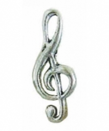 Pewter Treble Clef Pin