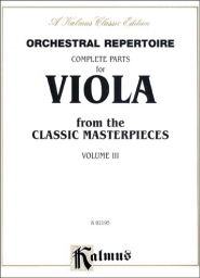 Orchestral Repertoire-Complete Parts for Viola from the Classic