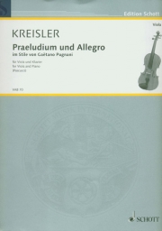 Kreisler - Praeludium und Allegro for Viola (SCHOTT)