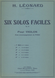 6 Solos Faciles Opus 41 1er Solo En Re Majeur