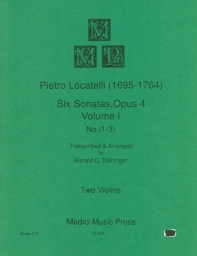Six Sonatas, Op. 4, No. 1-3 - Volume I Six Sonatas, Op. 4, No. 1-3 - Volume I