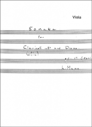 Sonata for Viola and Piano
