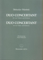 Martinu - Duo Concertant For Two Violins and Piano (BAR)