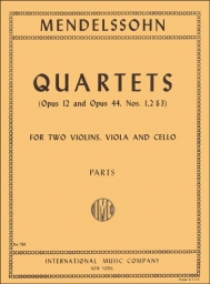 Mendelssohn - String Quartets Op. 12 & 44, Nos. 1, 2 & 3 (INT)
