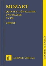 Mozart - Quintet for Piano and Winds, KV 452 - Score (HEN)