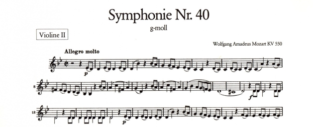 Mozart - Symphony No. 40, Violin II Part (KAL) Mozart - Symphony No. 40, Violin II Part (KAL)