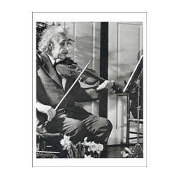 Postcard - Albert Einstein Playing the Violin, 1941