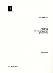 Pärt - Fratres for String Quartet (UE)
