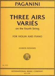 Paganini - Three Airs Varies