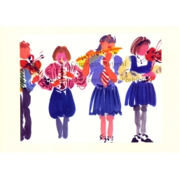 Notecard - "School Concert" by Mary Woodin