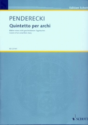 Penderecki - Quintet "Leaves of an Unwritten Diary" (SCHOTT)
