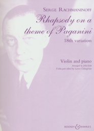 Rachmaninoff - Rhapsody on a Theme of Paganini Var. 18 (Violin)