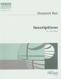 Inscriptions For Solo Violin