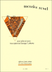 Ravel - Pièce en Forme de Habanera for Violin and Piano (LEDUC)