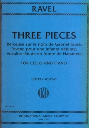Ravel - Three Pieces for Cello and Piano (INT)