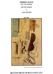 Reger - Duo No. 1 in E minor Op. 131b for 2 Violins (MASTERS)