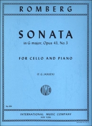 Romberg - Cello Sonata in G major, Op.43 No.3 (INT) Romberg - Cello Sonata in G major, Op.43 No.3 (INT)