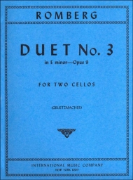 Duet in E minor, Op. 9 for Two Cellos