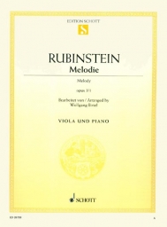 Melodie opus 3/1 Viola und Piano Melodie opus 3/1 Viola und Piano