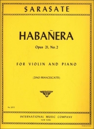 Habañera Op.21 No.2 for Violin and Piano