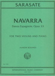 Sarasate - Navarra Op. 33 for 2 Violins and Piano (INTER)