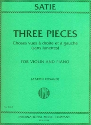 Satie - Three Pieces for Violin and Piano (INT)